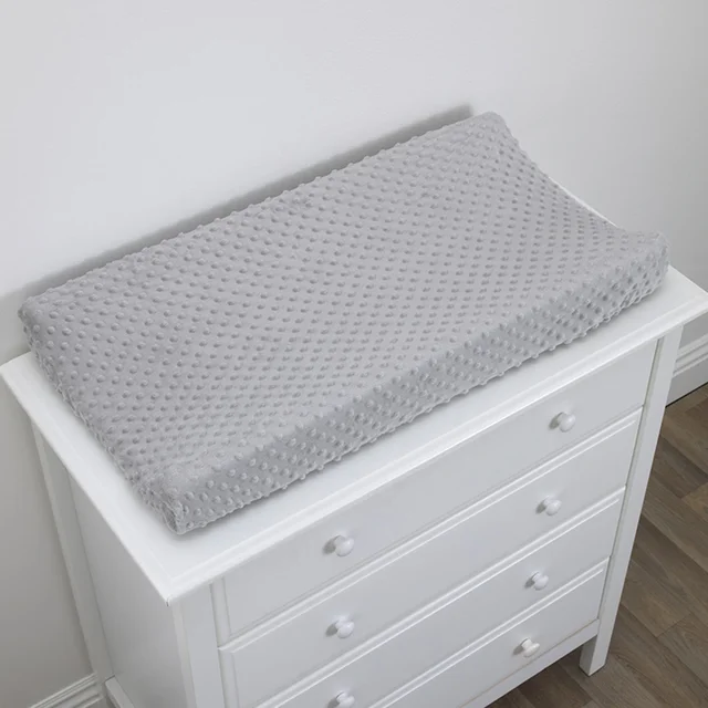 2Pcs Changing Pads Cover for Baby Polyester Changing Table Covers Infant Toddler Bedding Set Soft Comfortable White Gray Durable 2