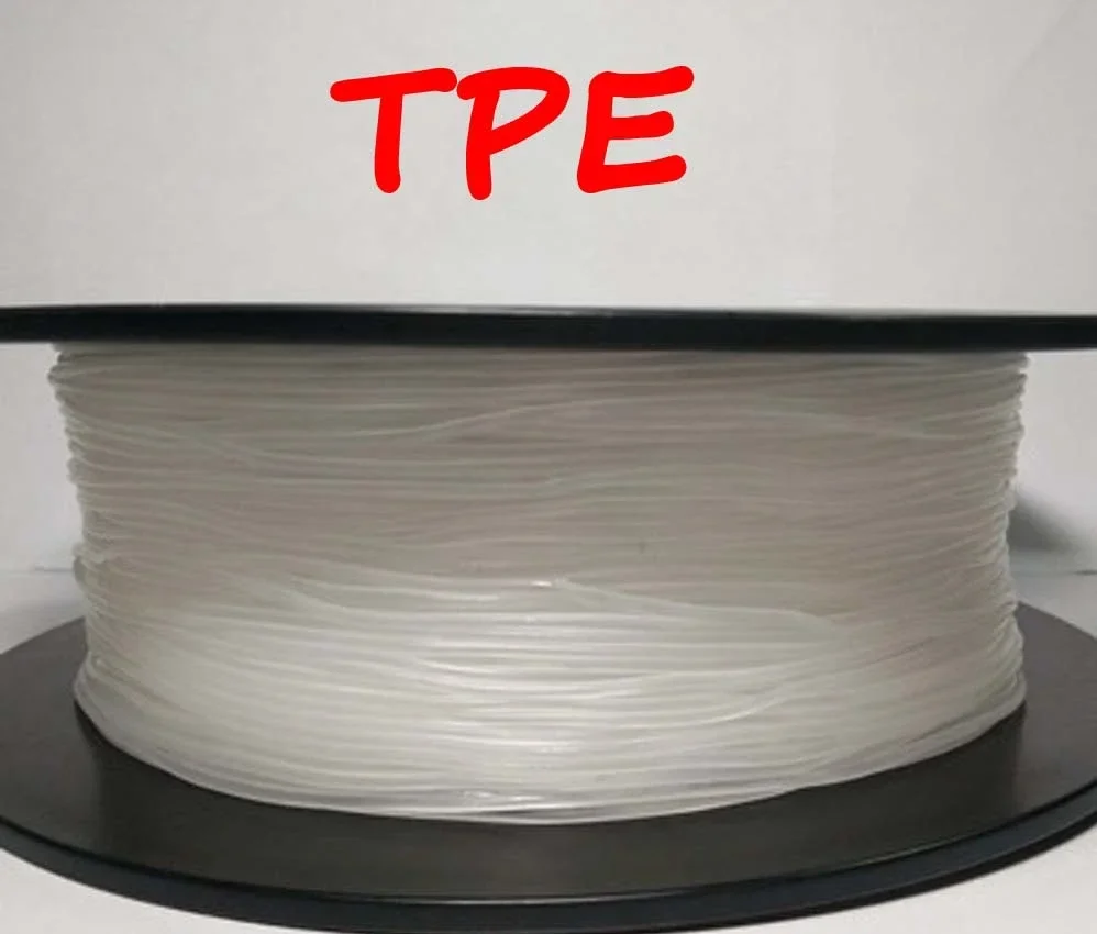 TPE 0.5KG 1.75mm 3d 인쇄 필라멘트 MakerBot RepRap UP Mendel용 유연한 플라스틱 소재 소모품
