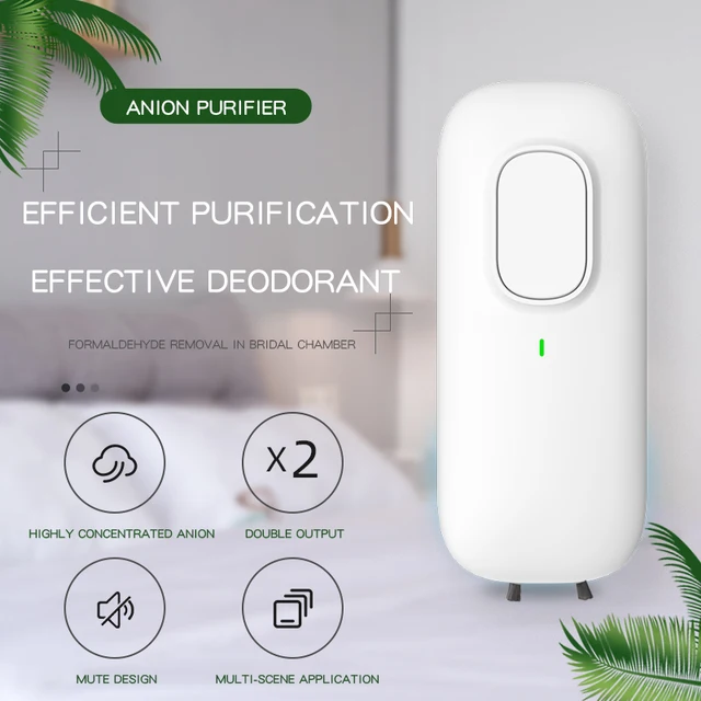Plug-in Mini Anion Air Purifier Purification Air Freshener Ionizer Cleaner Dust Remover Toilet Deodorant 4