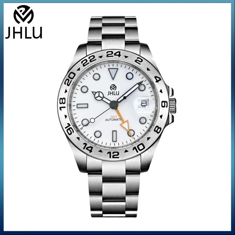 Jhlu Nuovo Orologio Gmt Per Pagani Design Orologio Meccanico Automatico Da Uomo 42Mm Orologio Impermeabile In Acciaio Inossidabile Zaffiro Reloj Hombr