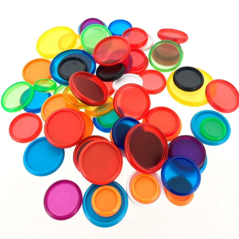 500pcs Transparent Plastic Binding Rings for Discbound Discs Notebook Planner Loose-leaf Mushroom Hole Binding Accessories 3