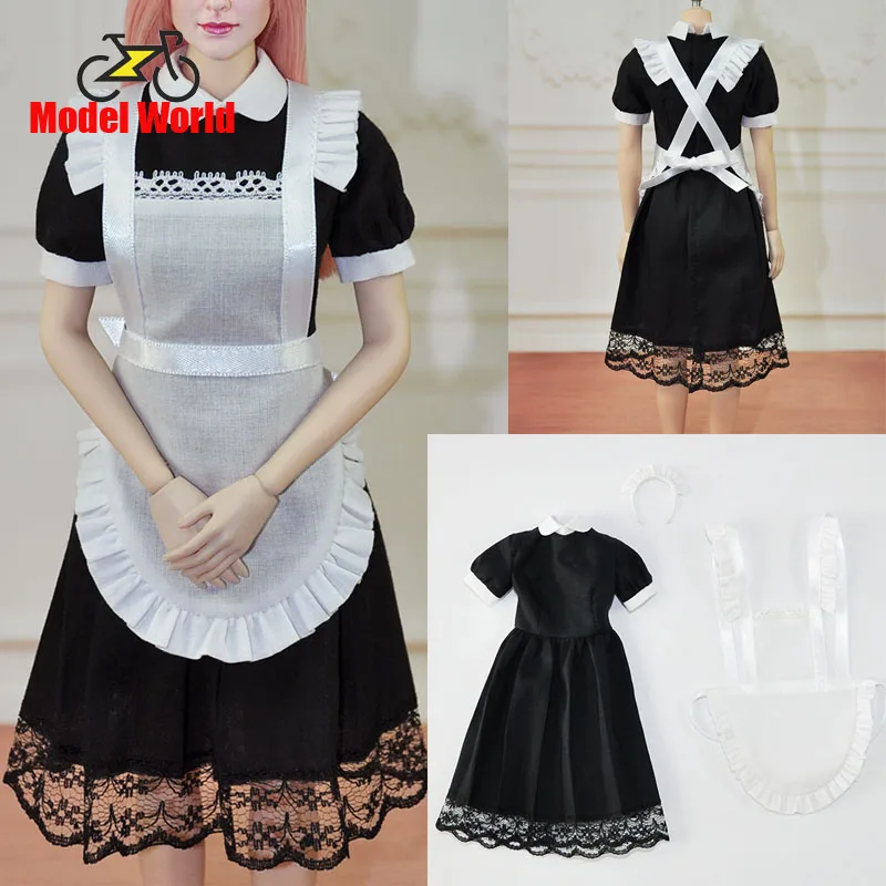 

1/6 Scale female clothes maid outfit fit 12 inches TBL PH JIAOU action figrue body model