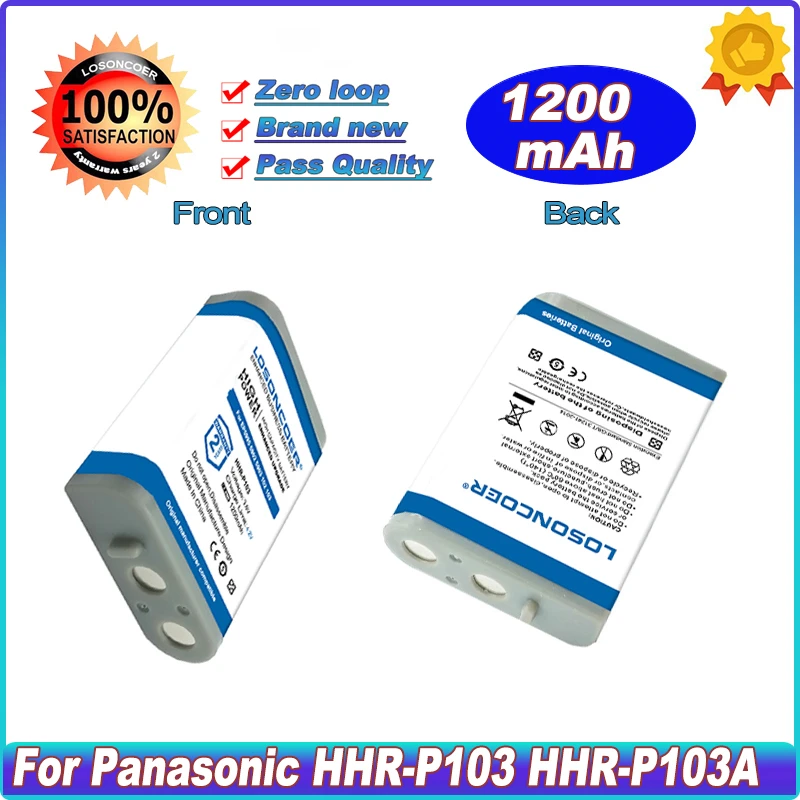 

HHR-P103 For AT&T EP5903 EP5995 EP590-3 EP5902 EP-5995 EP-5962 EP5962 Ativa D5702 GE 86413 TL-26413 96413 Fits 249 BT103 Battery