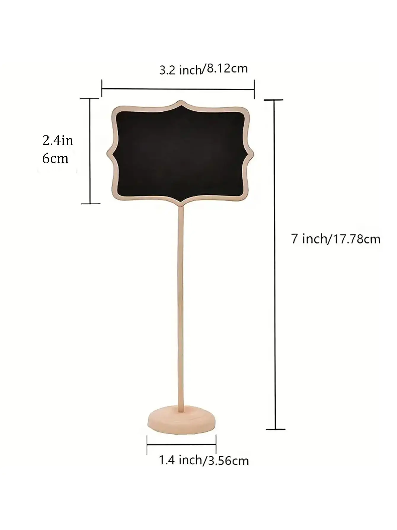 Mini Chalkboard Signs 10PCS with Easel Wedding Birthday Parties Message Board Signs Event Decor Wooden Place Cards