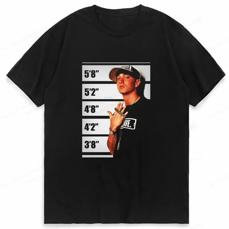 

Rapper Eminem Graphic Print T Shirt Vintage Fashion Casual Crew Neck Short Sleeve Plus Size T Shirt Women