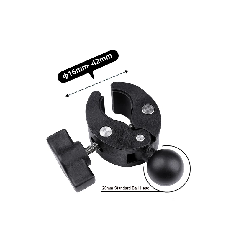 Générique 17 Mm - Base De Support à Rotule Compatible Avec Support RAM Pour Téléphone De Vélo (1 Lot) Noir S