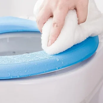 New Toilet Mat Cushion Cover Universal Thicken Waterproof Toilet Pad Foam Plastic Toilet Mat Bathroom Accessories 2