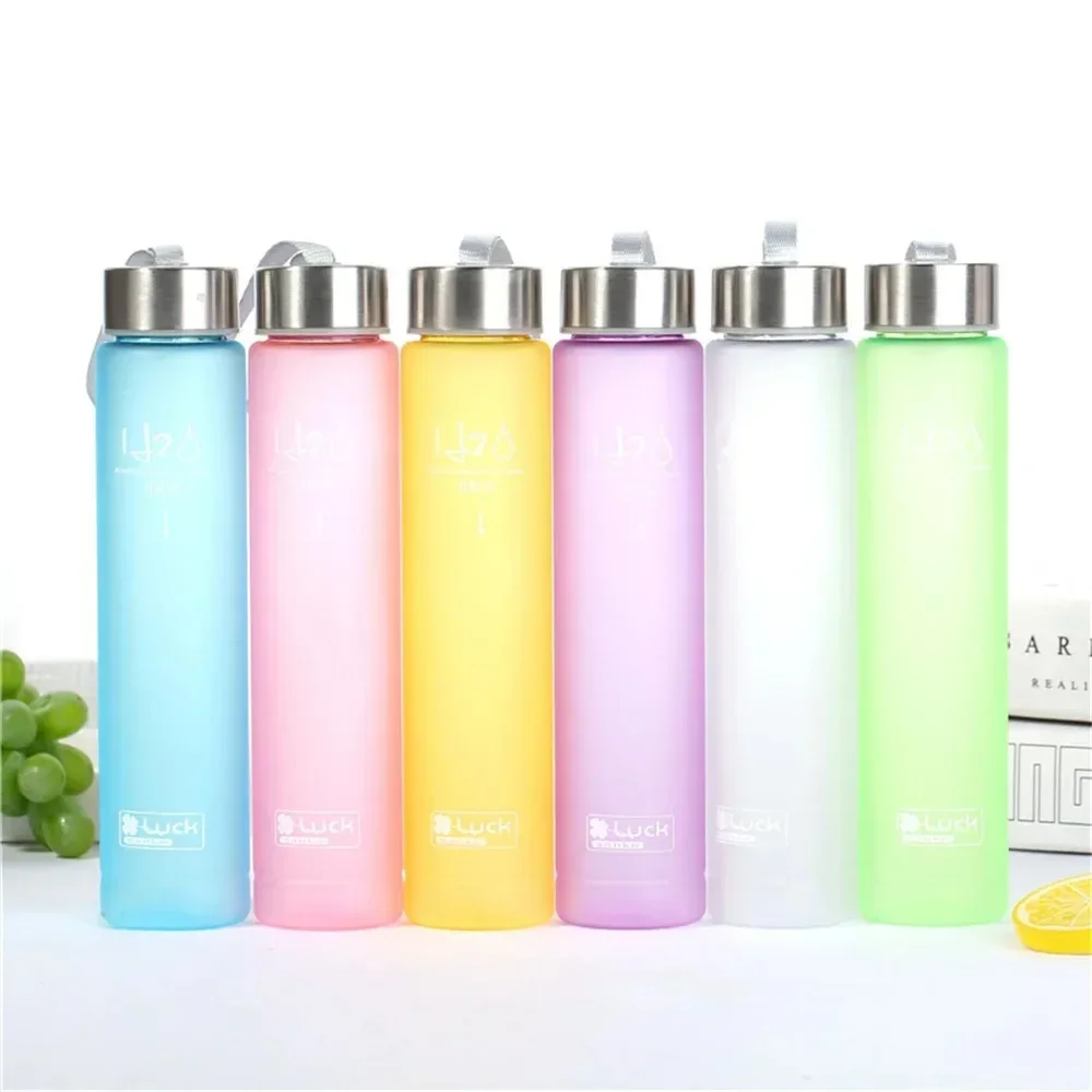 280ml Vacuum Flasks Plastic Water Cup Drinkware Frosted Camping Drinking Water Bottle Termos Girl Stainless Steel Thermos Bottle