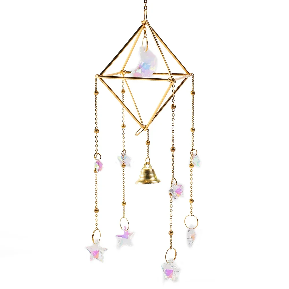 Description Picture 5 of itemRainbow Star Moon Wind Chimes, Sun Catcher Outdoor Window Home Decoration Garden Car Pendant
