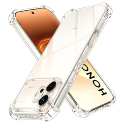 Shockproof Transparent TPU Case with Protective Back Shell and Frame for Honor 600 Pro (Transparent)