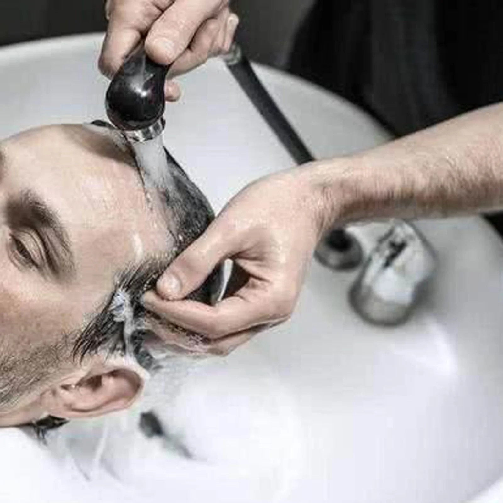 Mixer Tap Bath Sink Faucet Shower Head Spray Hose Push On Washing Hairdresser For Barber Shop Salon Shampoo Accessories 5
