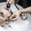 Mixer Tap Bath Sink Faucet Shower Head Spray Hose Push On Washing Hairdresser For Barber Shop Salon Shampoo Accessories 5