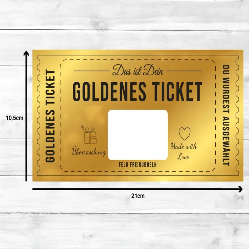 Ticket Scratch Card with Envelope Scratch Off Ticket Surprise Gift Reveal Wedding Card Concert Cinema Voucher Raffle Gift