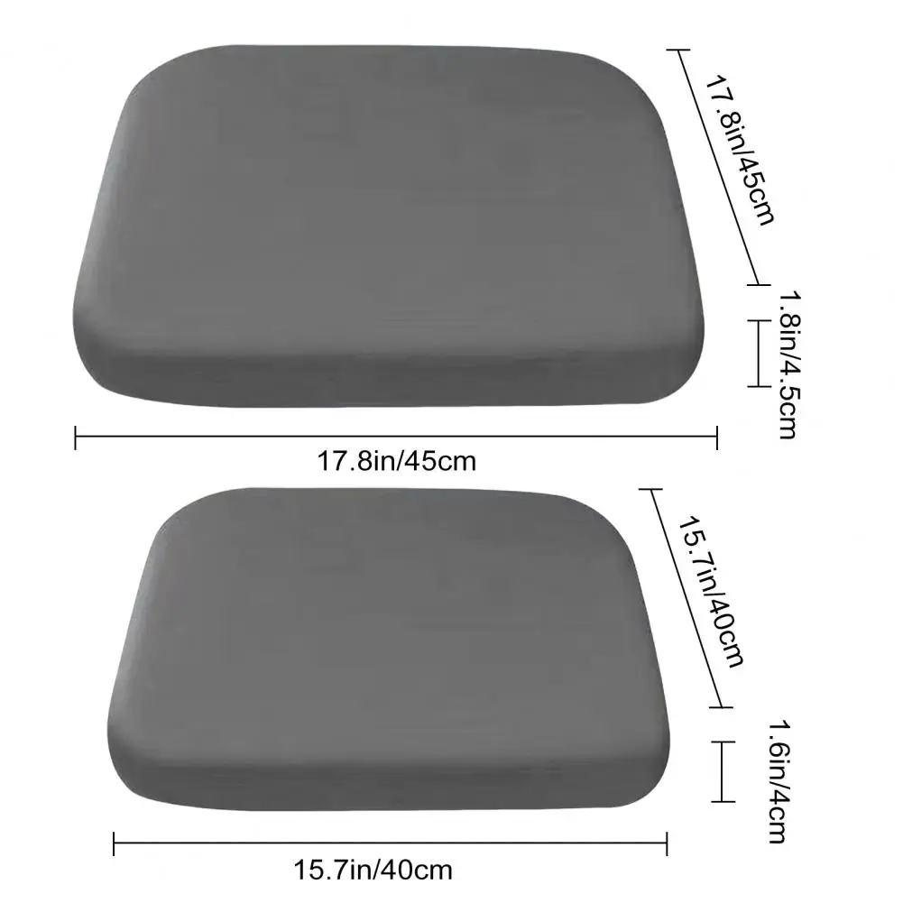 Chair Seat Cushion Ergonomic Memory Foam Seat Cushion with Ties for Office Chair Car Home Non-slip Washable Cover Square 6