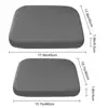 Chair Seat Cushion Ergonomic Memory Foam Seat Cushion with Ties for Office Chair Car Home Non-slip Washable Cover Square 6