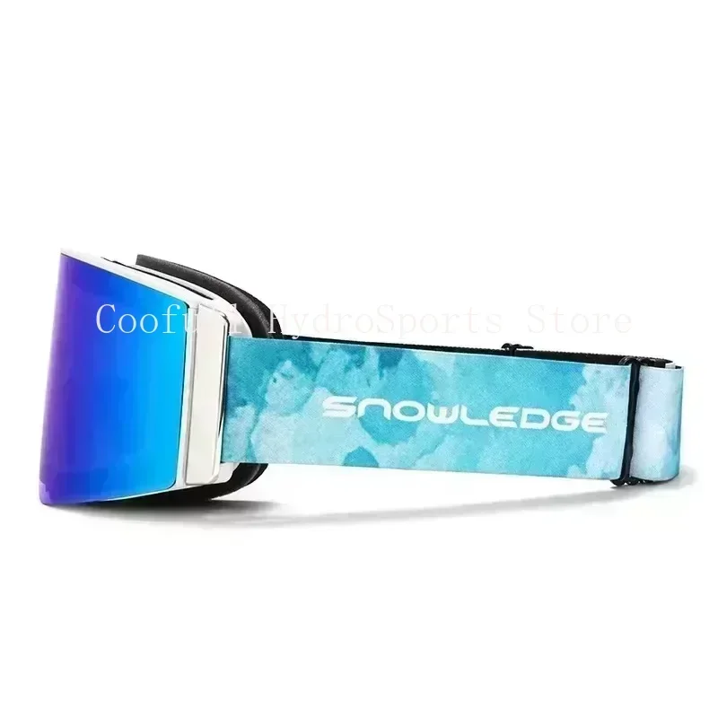 Electrically Heated Anti Fog Polarized Ski Goggles, Magnetic Interchangeable Gradient Lens,  for Winter Sports, Snowboarding 4