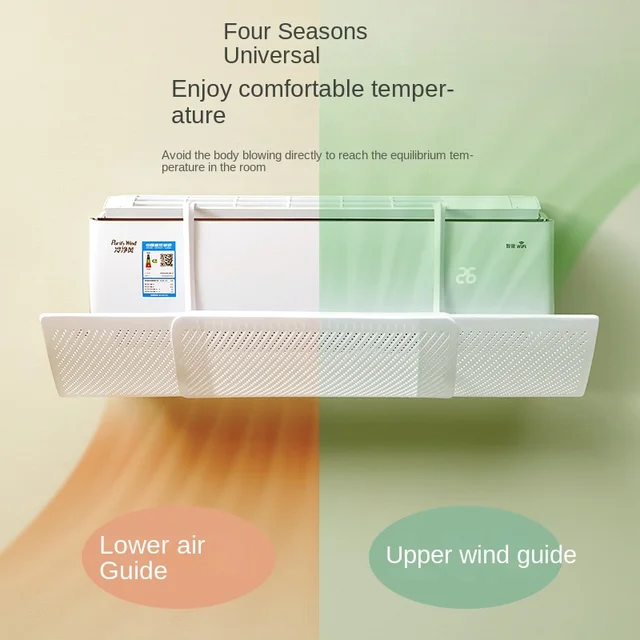 95 Cm-Es Nagy Légkondicionáló Szélvédő Állítható Összecsukható Teleszkópos Kimenet Deflector Léghűtéses Terelőlemez-Gátló Terelőlemez