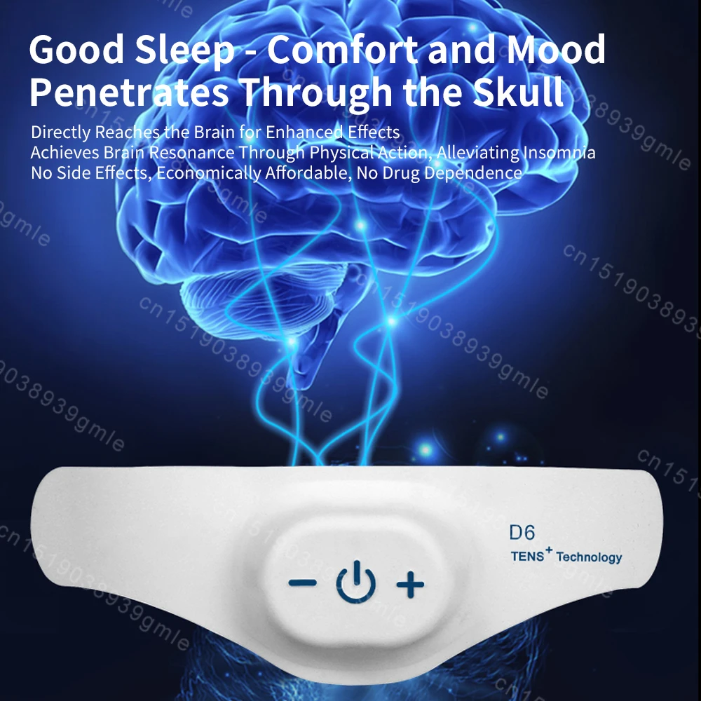 Sleeping Aid Eye Mask Smart Electric Head Massager Relieve Headache Help Sleep Night Anxiety Therapy Relaxed Pressure Relief