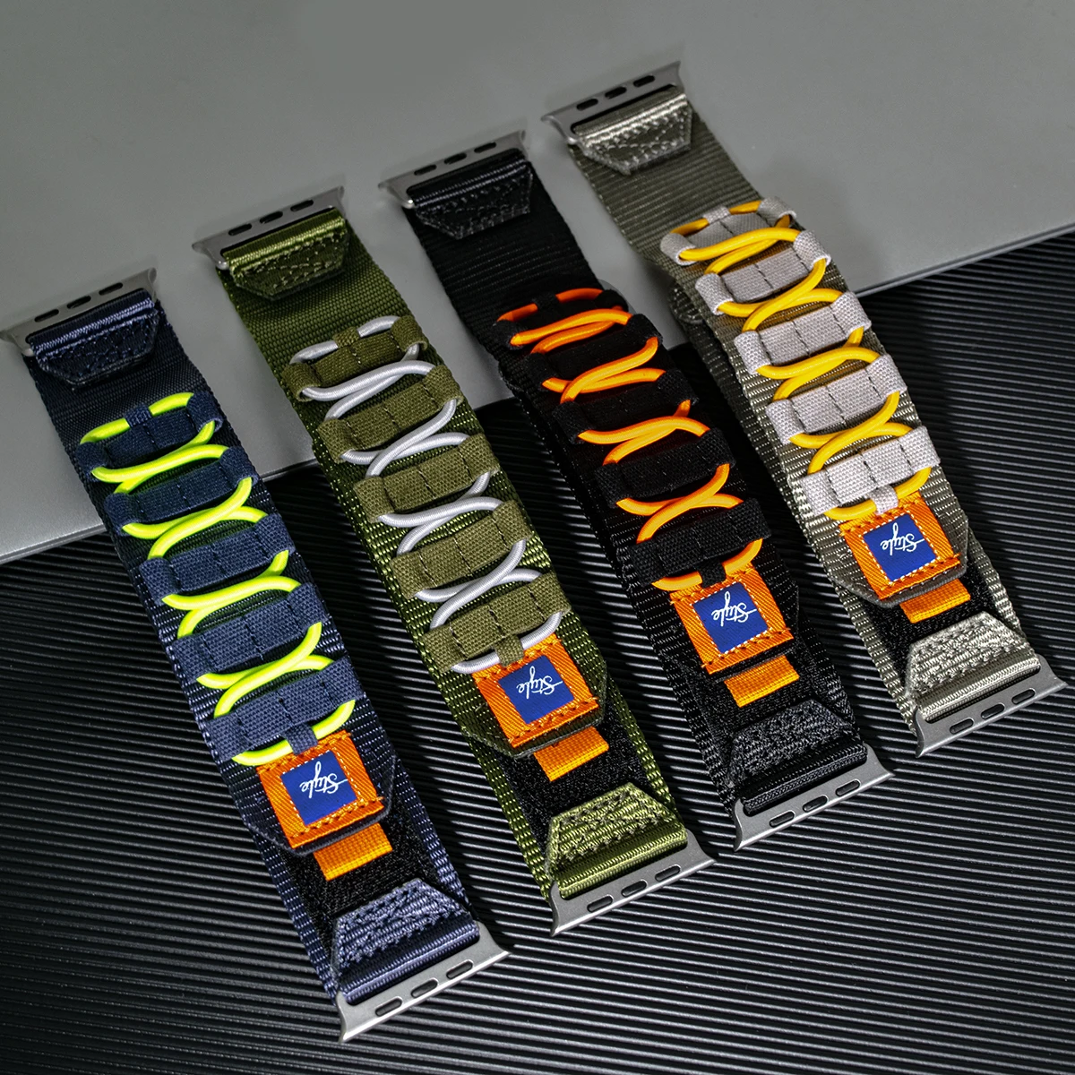 Tactical Nylon Sports Wrist Strap for Smartwatch - Durable Bracelet Design