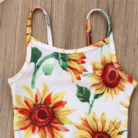 0-24m Baby Girls Bodysuit Swimsuits Sunflower Print One_Piece Swimming Suits For Infant Girls 3