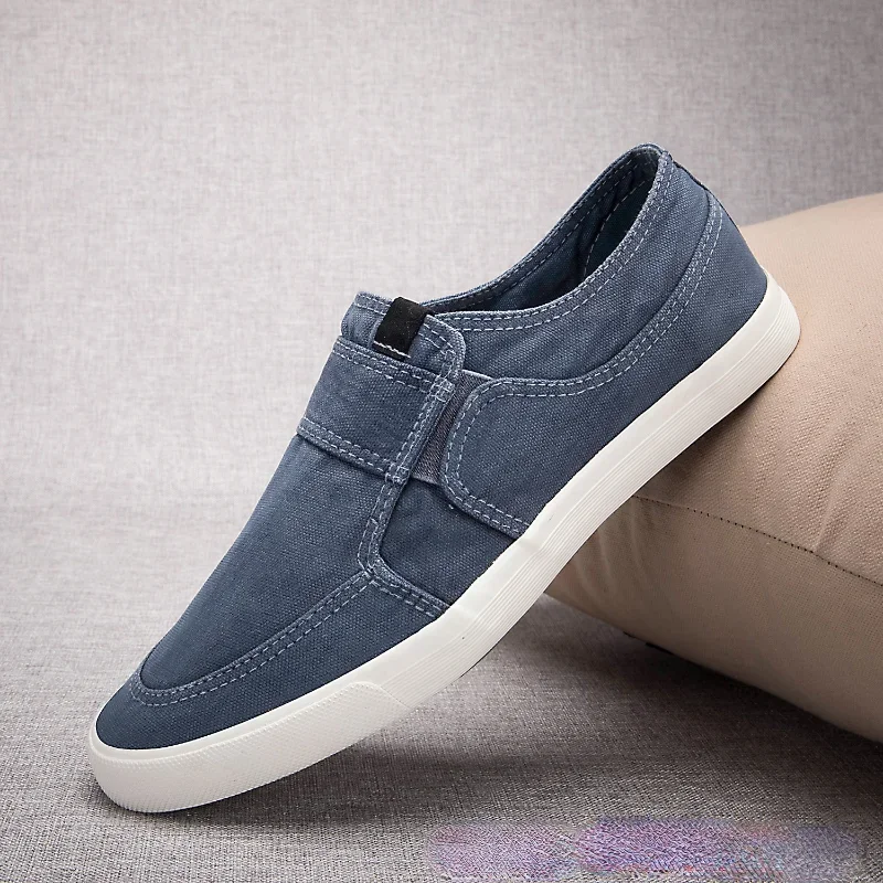 Canvas Shoes Breathable Men's Slip-on Loafers Men Sneakers Casual Comfortable Male Footwear Designer Shoes Men Zapatos De Hombre 4
