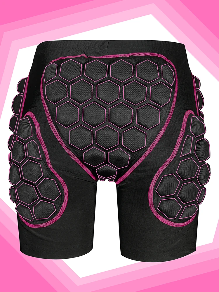 Protective padded shorts 3D protection for girls youth snowboard skate ski for AVIVOR hip butt tailbone