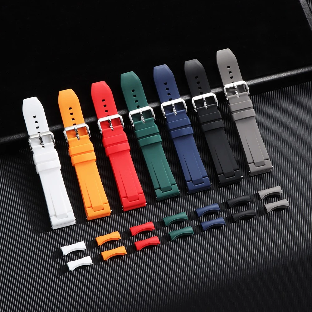 Premium Silicone Rubber Watch Band - Waterproof Quick Release Strap