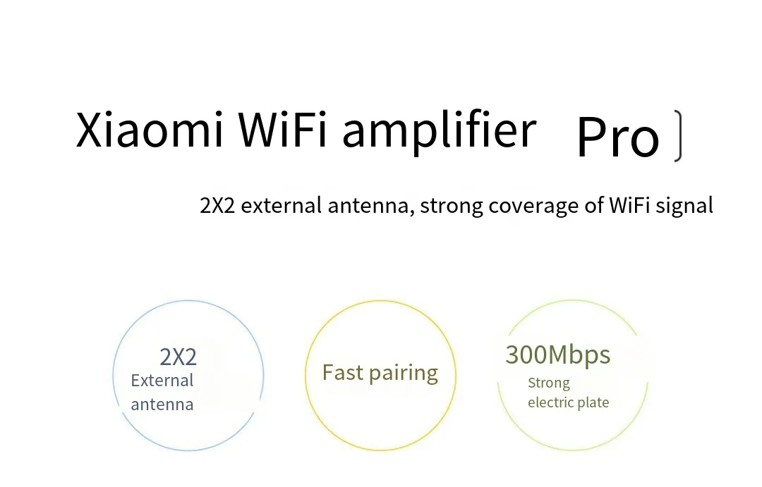 Xiaomi-mi Amplificador Wifi Pro 300mbps Repetidor Wi-fi Tampa de Sinal Wi-fi Extensor Roteador Roteador sem Fio Original - Imagem 4