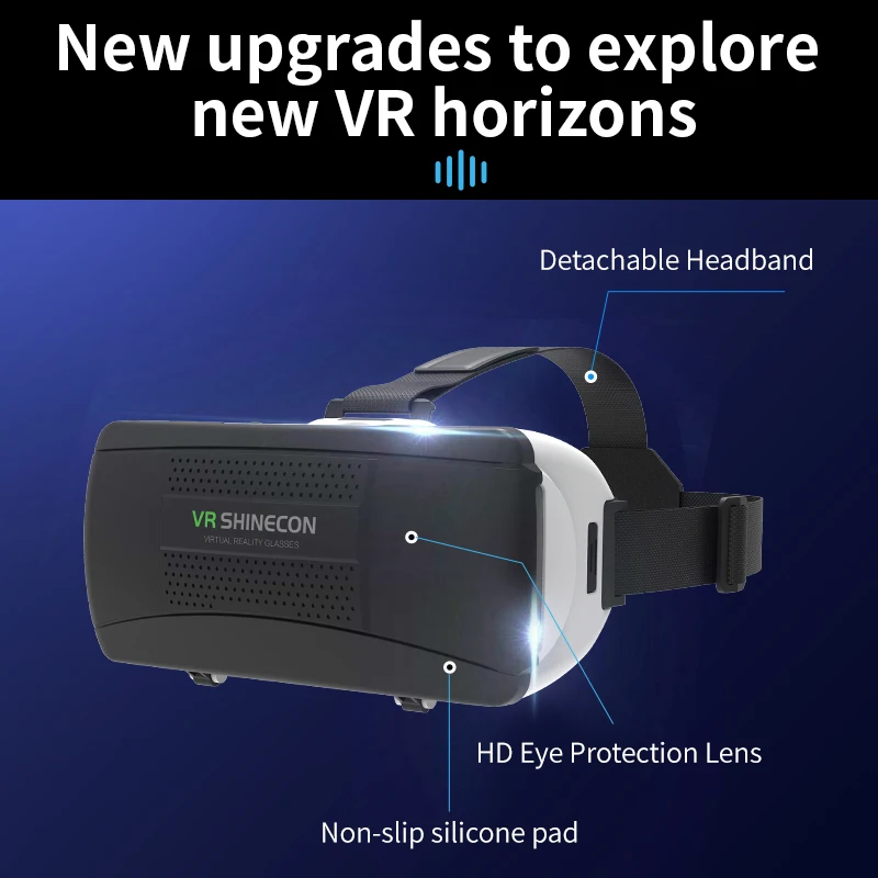 Visore VR 3D per Cellulare, Occhiali per Realtà Virtuale, Dispositivi con Lenti Viar, Controller di Gioco Intelligente per Smartphone, Set con Joystick - immagine 3