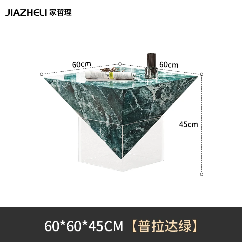 طاولة قهوة فنية جديدة راقية مصممة من حجر الأكريليك...