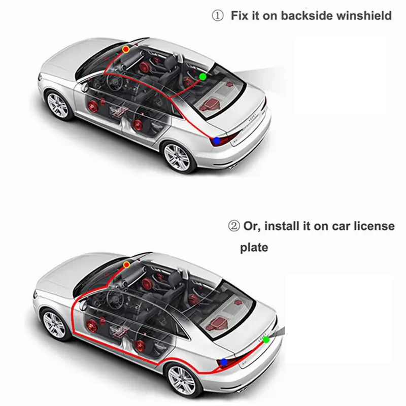 IR Car Rear View Camera Wide Angle Reverse Parking Waterproof CCD LED Auto Backup Monitor Universal for BMW New HD Night Vision