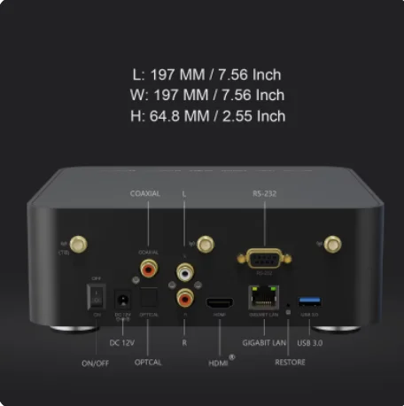 ZIDOO Z30 PRO-8K Media Player, Amlogic S928X-K Processor 6G+64G,DV, HDR10+ ,Android 11，BDMV/ISO，HDD Bay up to 16TB 2