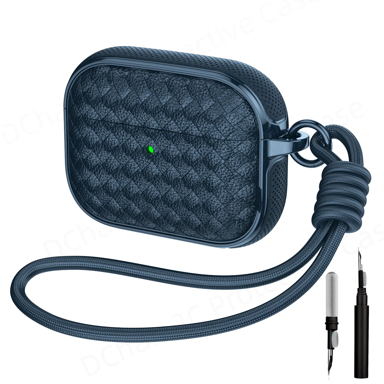 Premium Leather Texture Anti-Loss Case with Lanyard