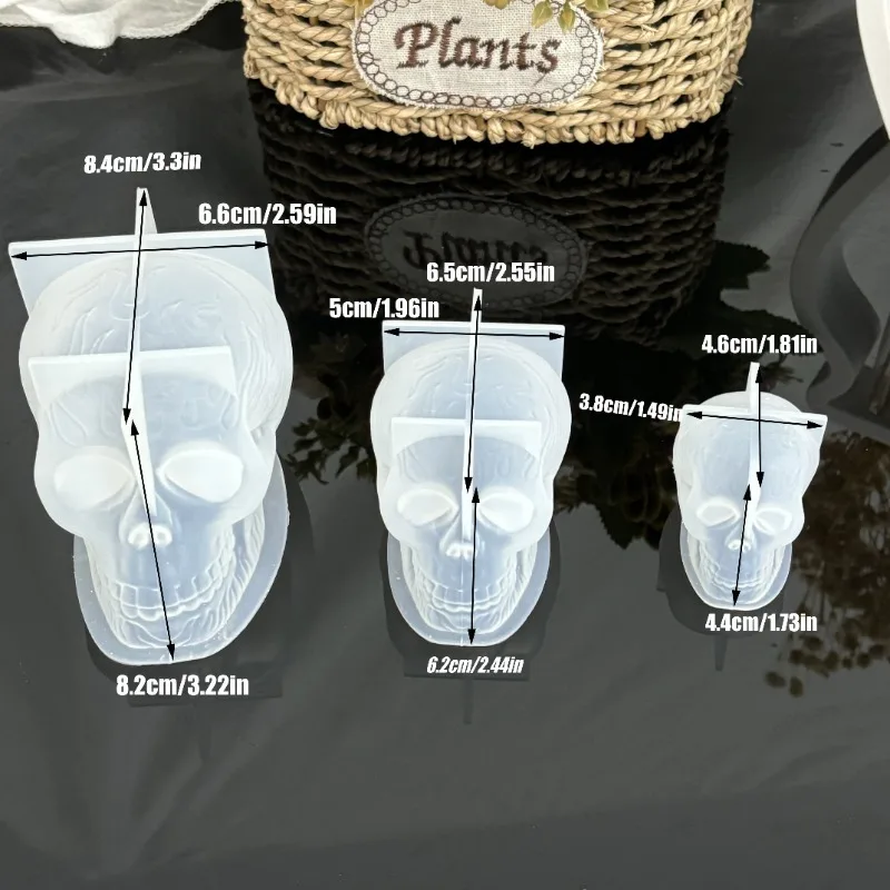 Candle Molds 3 Sizes, Irregular Shape for Unique Candles, Resin, Plaster & Soap Making - DIY Halloween Decor, Home Decoration