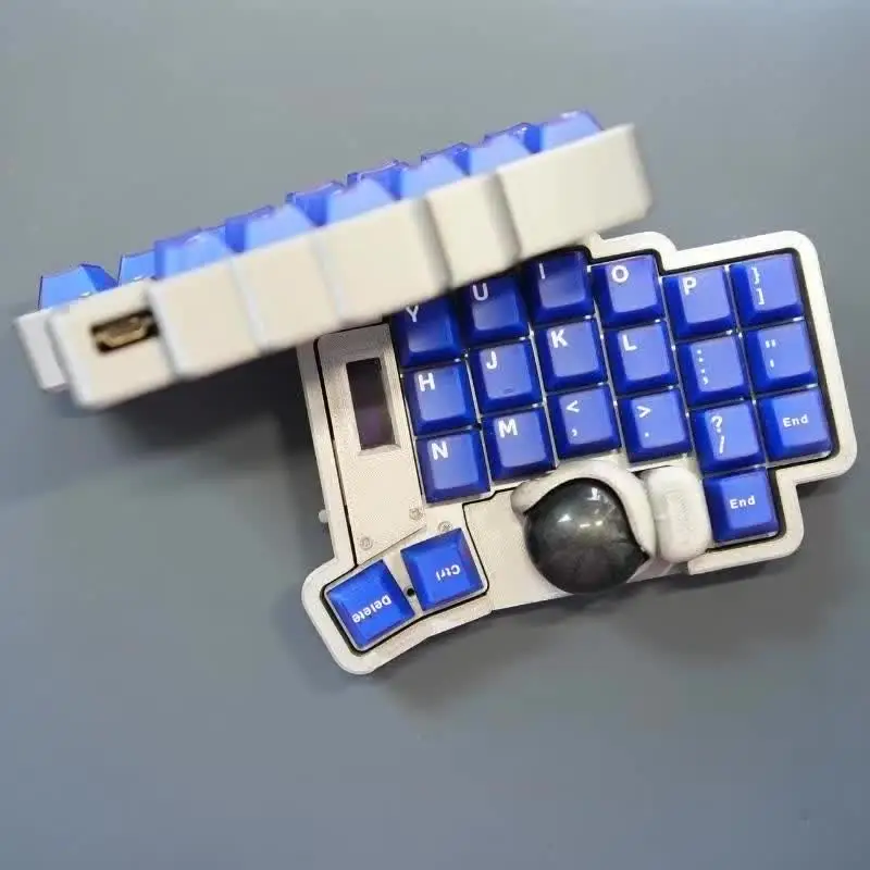 NEW Trackball 44 Split Keyboard Ergonomic Custom Hot Swap ZMK Dual