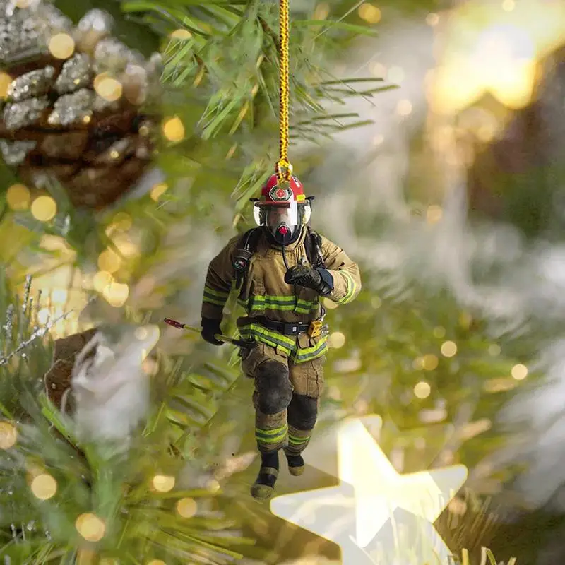 Colgante De árbol De Navidad BRILLAR Camión De Bomberos 10*9 Cm | En Línea