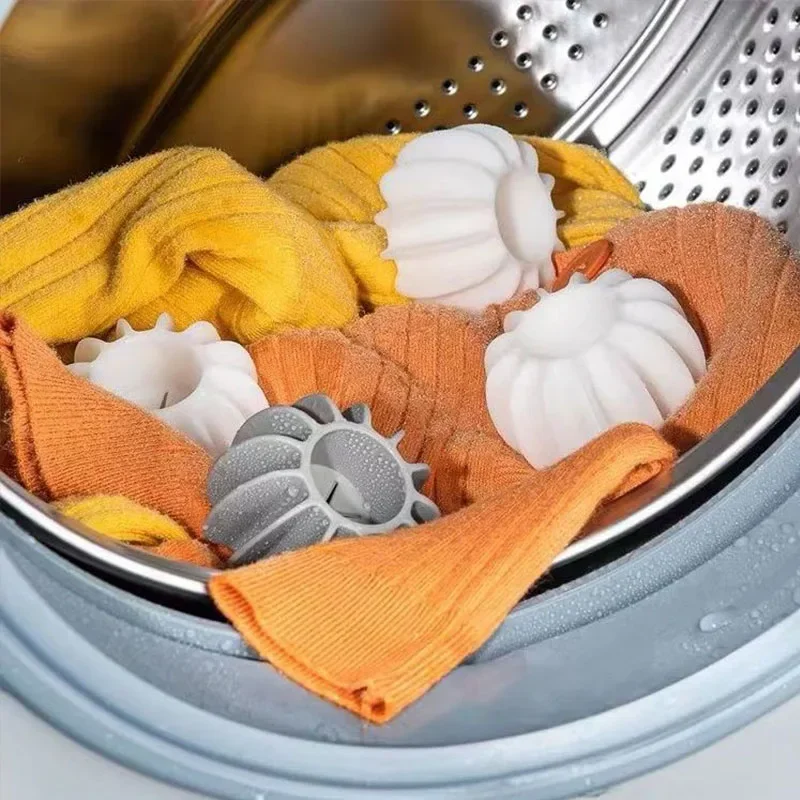 10CPS Laundry Ball Reusable Silicone Clothes Hair Cleaning Tools Pet Hair Remover Washing Machine Cat Catcher Laundry Ball