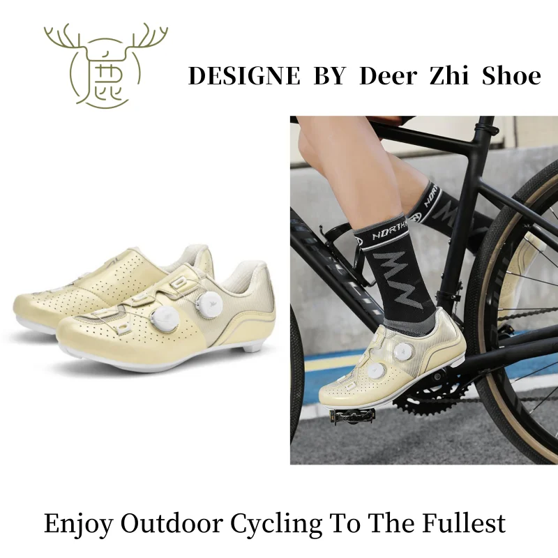 Road Cycling Shoes, Men's Speed Cycling Sports Shoes, Women's Shoes Which Are Bicycle Competition Shoes With Cleats.