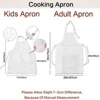 Rainbow Mama Rainbow Mini Print Apron Mom Kids Family Matching Apron Mother Girl Kitchen Apron Cooking Baking Pinafore Gift 1pcs 2