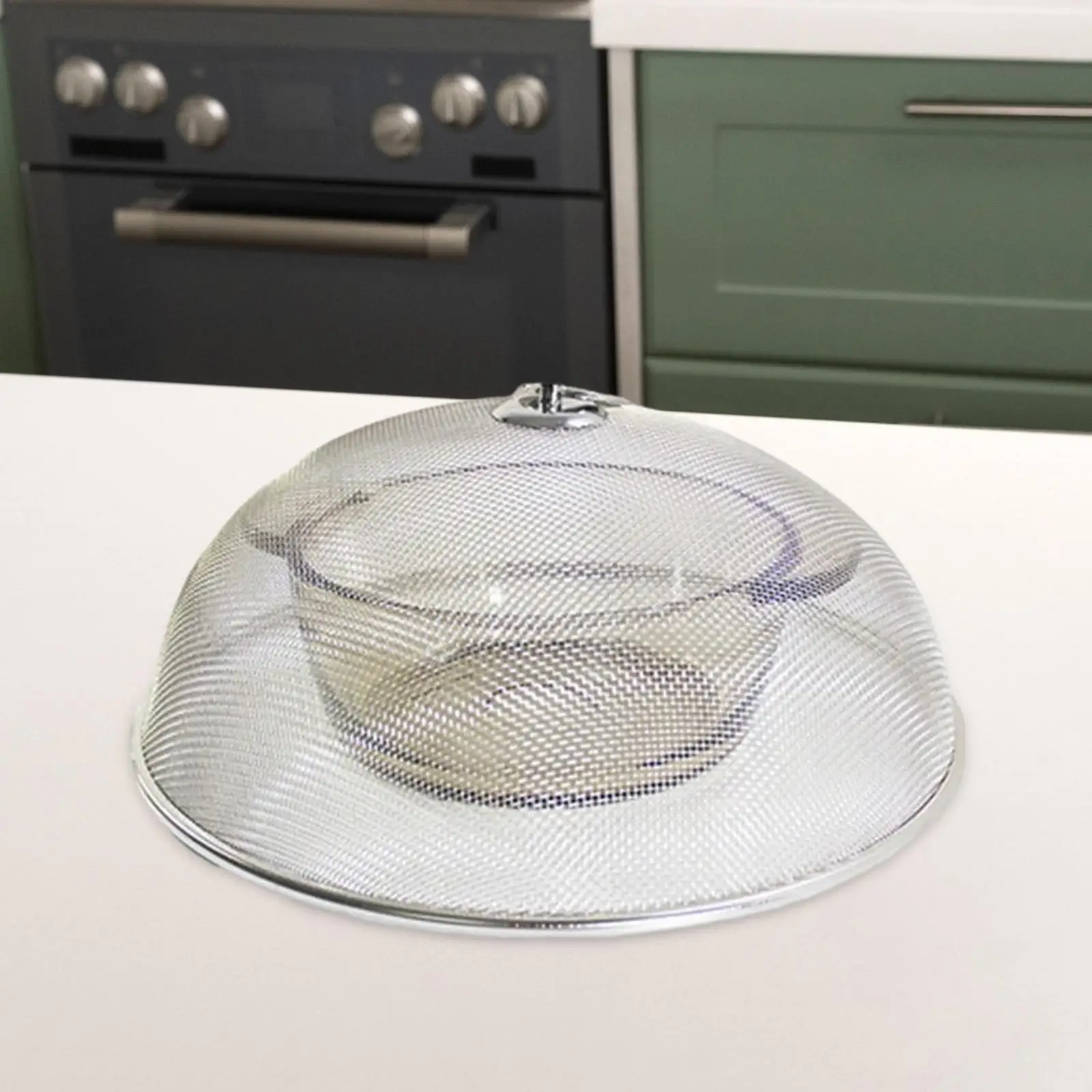 Metal Mesh Food Cover Plate Serving Cover Reusable Durable Dish Net Food Lid Multipurpose for Home Daily Use