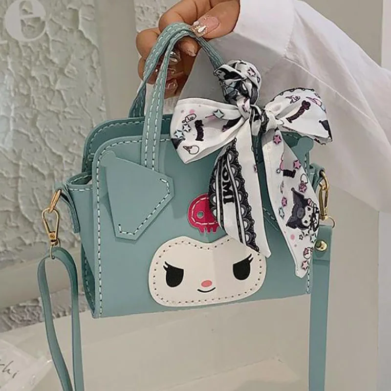 

Sanrio Bag Kuromi Fashion Hand Woven Bag Diy Material Package Self-Control A Birthday Present A Thoughtful Gift for A Friend
