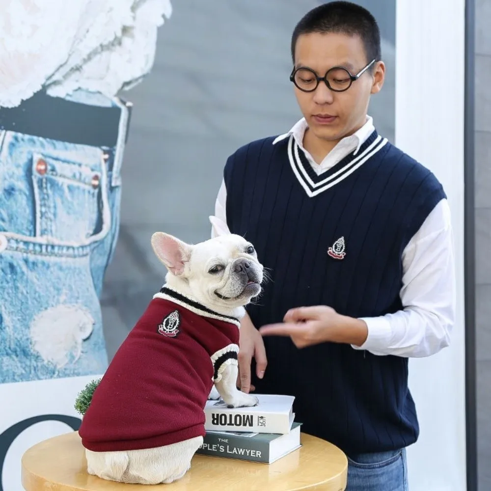 남아 여아 의상 따뜻한 애완동물 스웨터 두꺼운 부드러운 고양이 스웨터 풀오버 애완동물 옷 가을 겨울