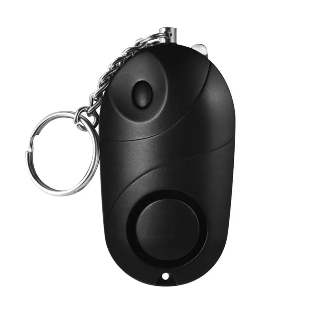 Safe Sound Siren Female Personal Alarm Emergency Self-Defense Security Alarm Keychain LED Flashlight Anti Attack Tool For Women