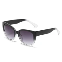 Lunettes de soleil œil de chat pour femmes, design de marque, dégradé, Simple, jambes larges, unisexe, UV400 4
