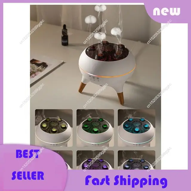 Necessary Smoke Ring Fragrance Machine Jellyfish Air Humidifier Colorful Flame Desktop Aroma Diffuser AU Plug 2