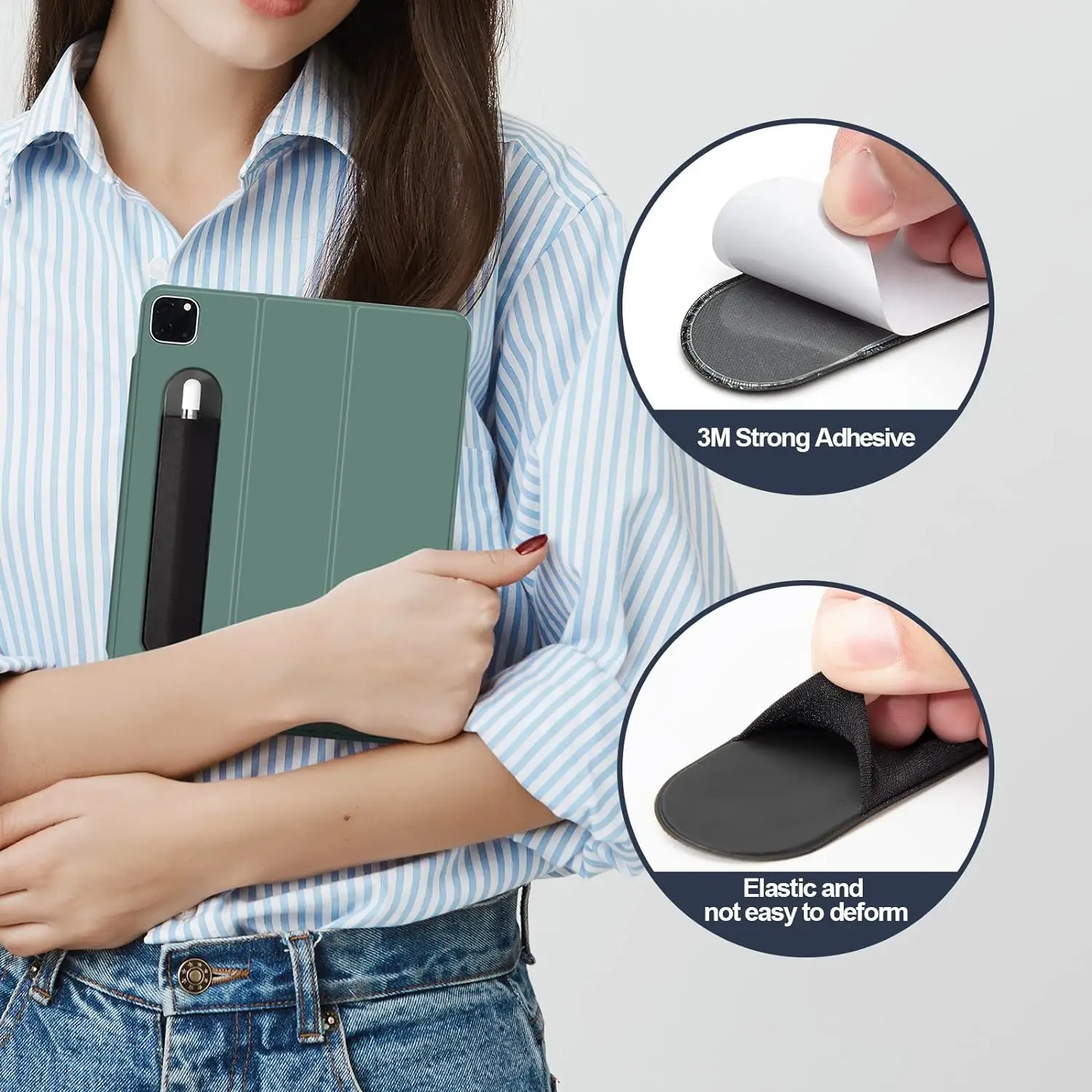 Adhesive Stylus Pen Holder Sleeve, Anti-Lost Protective Cover