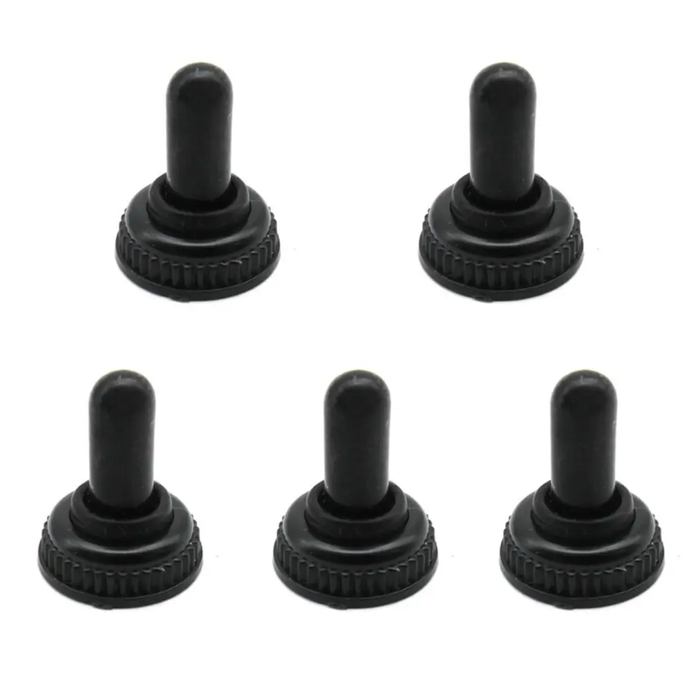 New10Pcs/lot 6mm Black Toggle Switch Waterproof Cap Dust Cap Mini Toggles Switch Waterproof Glue Cap Promotion Price