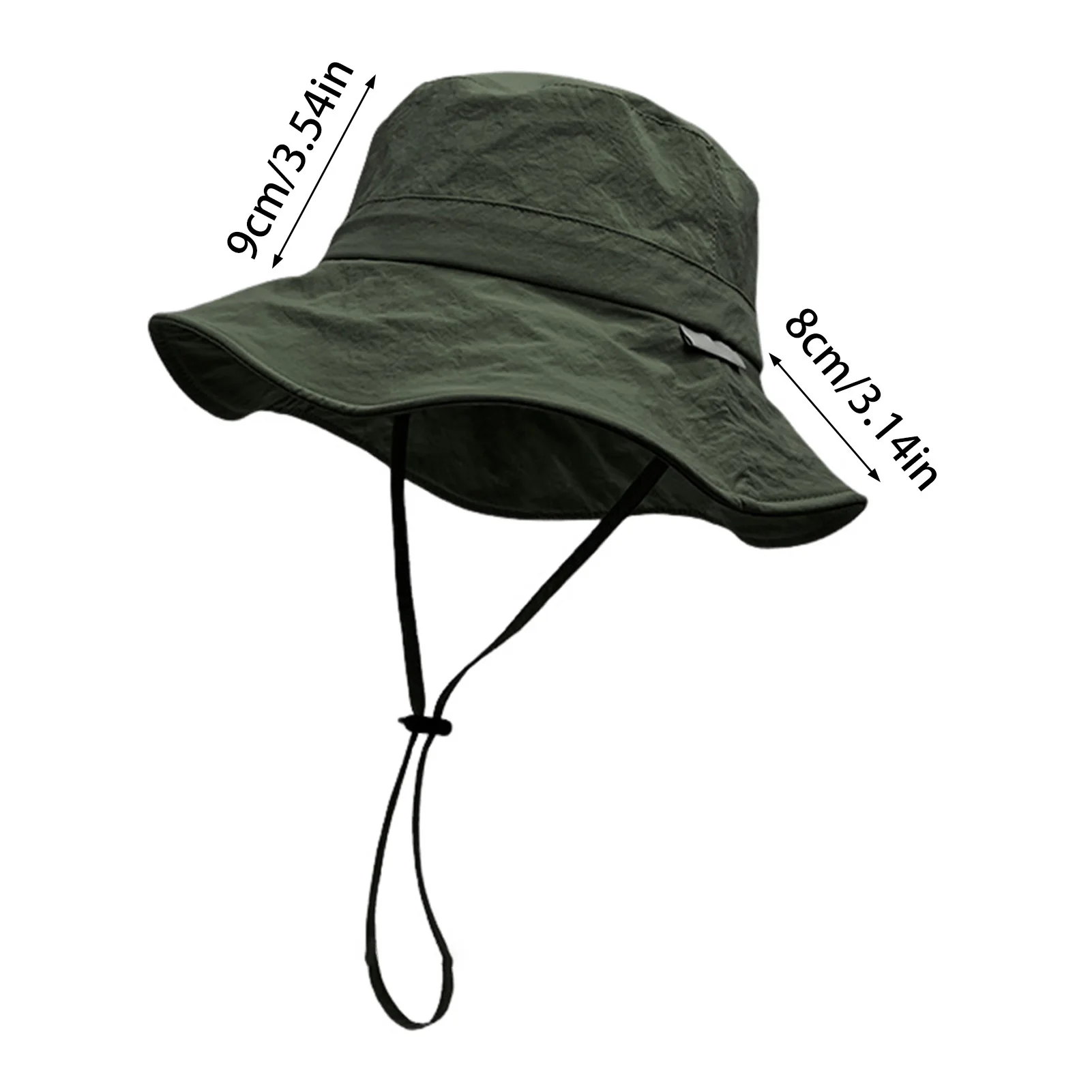 Solid Color Sun Hats for Men Outdoor Fishing Cap Wide Brim Anti