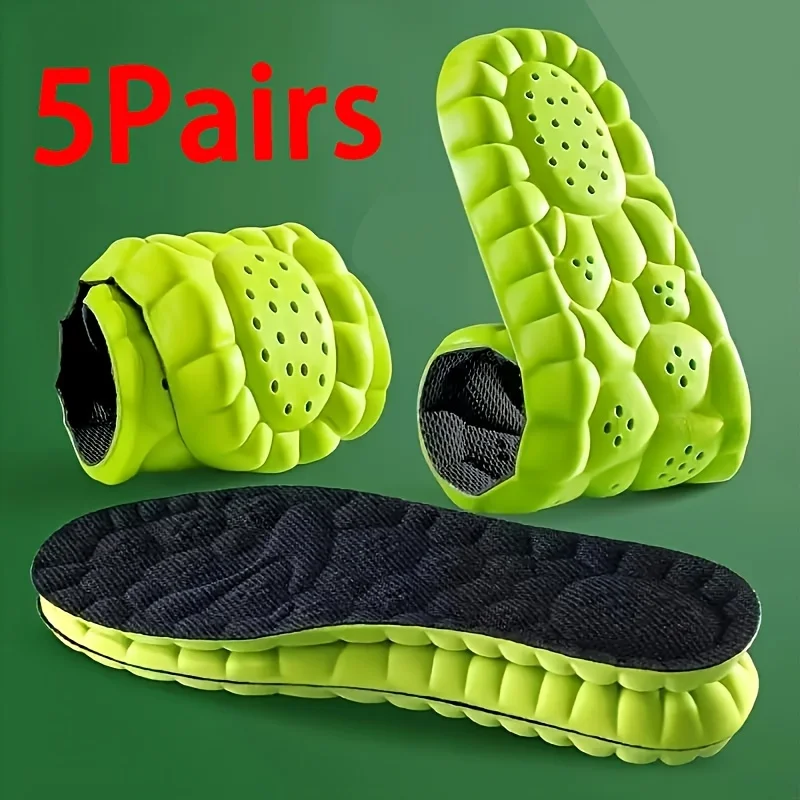 5 pairs of lightweight and soft insoles,soft,elastic, and breathable,suitable for sports shoes and casual insoles,comfortable