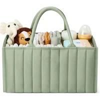 Baby Diaper Caddy Basket Baby Diaper Caddy Organizer Storage Basket for Newborn Baby Shower List and Baby Must Haves Essentials 1